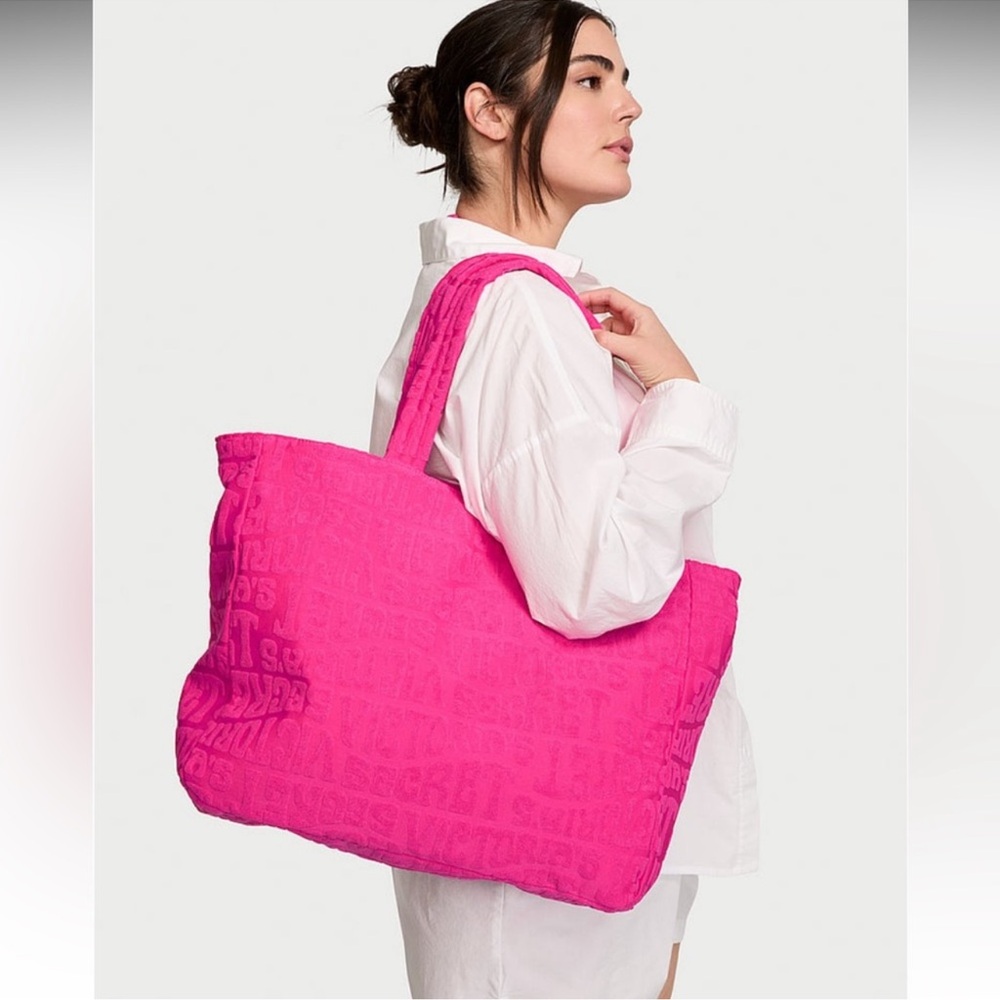 Victoria's Secret Bold Pink Tote Bag